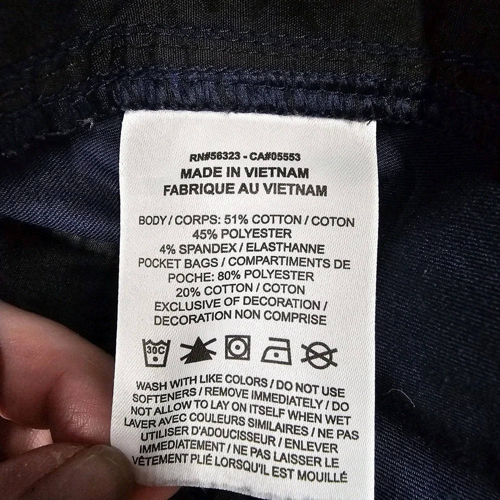 Nike Dri-FIT Performance Shorts Men's 32 Navy Stretch Flat Front Chino Casual